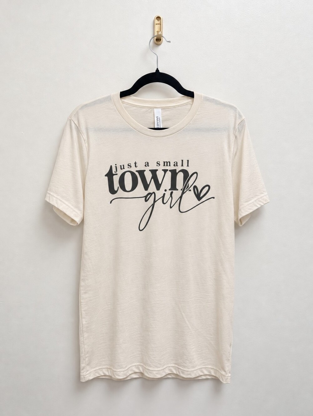 Just a Small Town Girl Cream T-Shirt